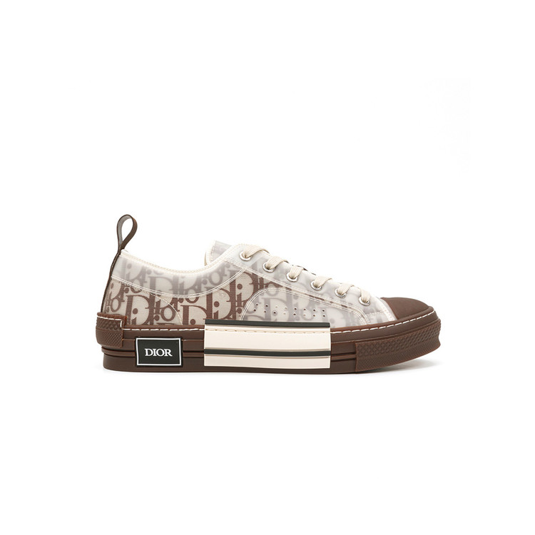 디올 B23 로우탑 오블리크 캔버스 커피 스니커즈