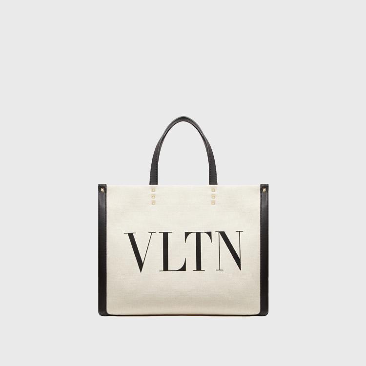 발렌티노 VLTN 프린트 캔버스 토트백