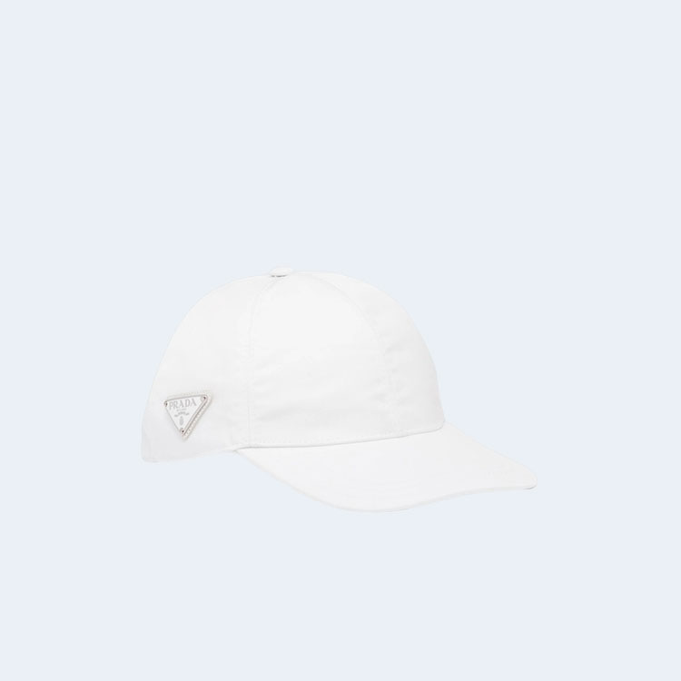 프라다 리나일론 화이트 베이스볼 캡