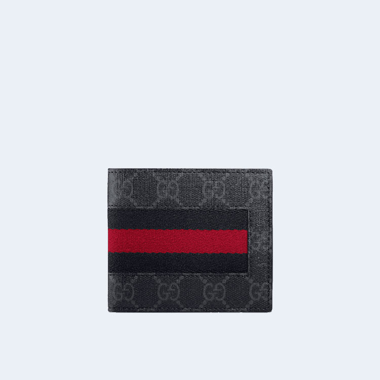구찌 GG 수프림 캔버스 웹 반지갑
