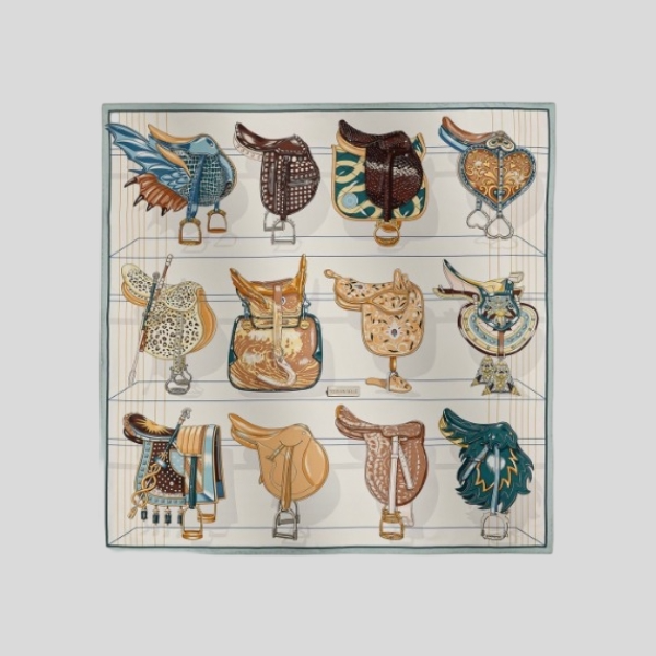 에르메스 라이트 블루 스카프