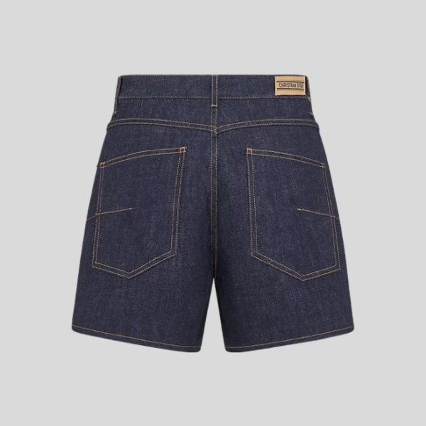 디올 블루 로우 코튼 데님