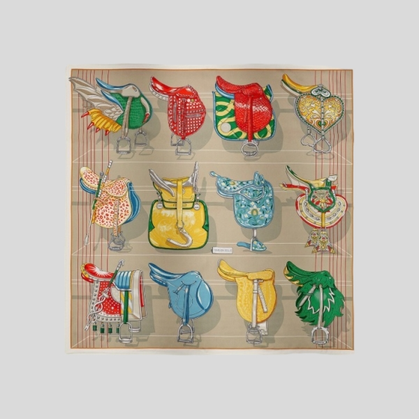 에르메스 캐멀 스카프