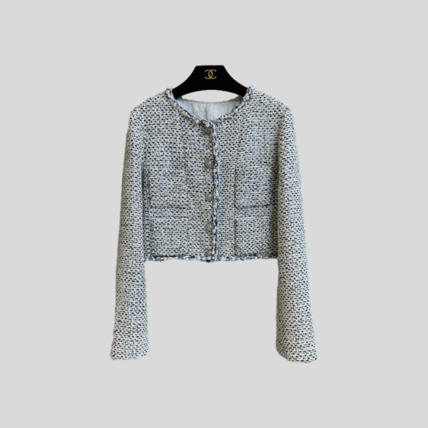 샤넬 진주 스팽글 자켓