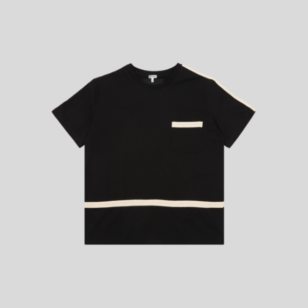 로에베  브레이디드 라운드넥 티셔츠