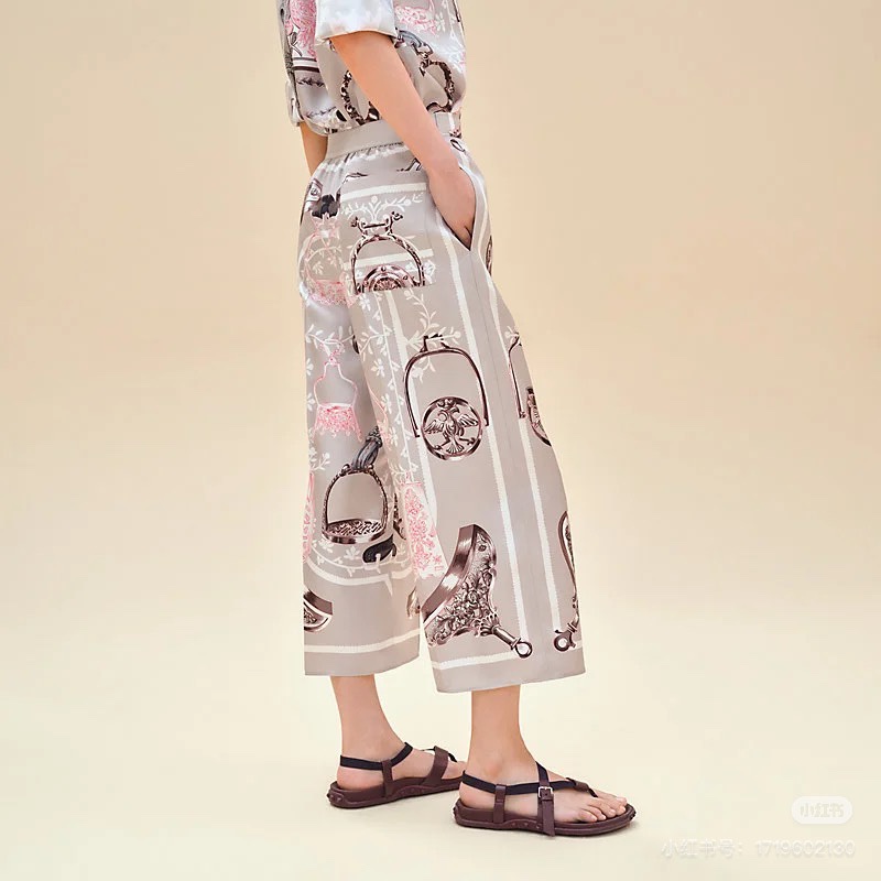 에르메스 실크 팬츠