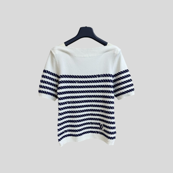 루이비통 로프 니트 반팔