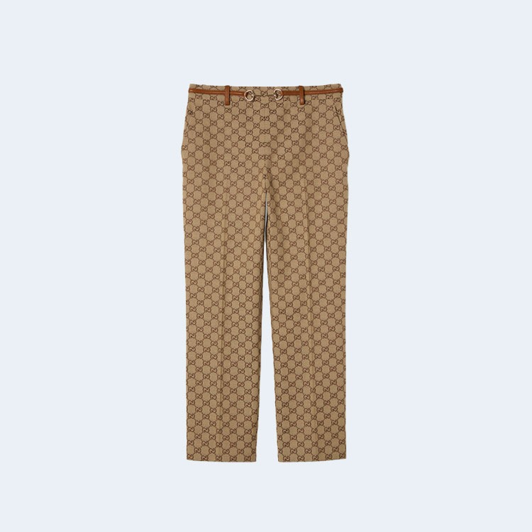 구찌 홀스빗 코튼 드릴 팬츠