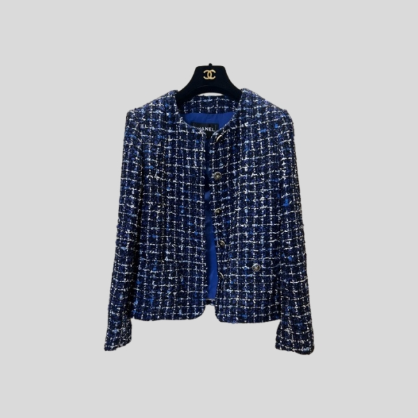 샤넬 플레드 자켓 