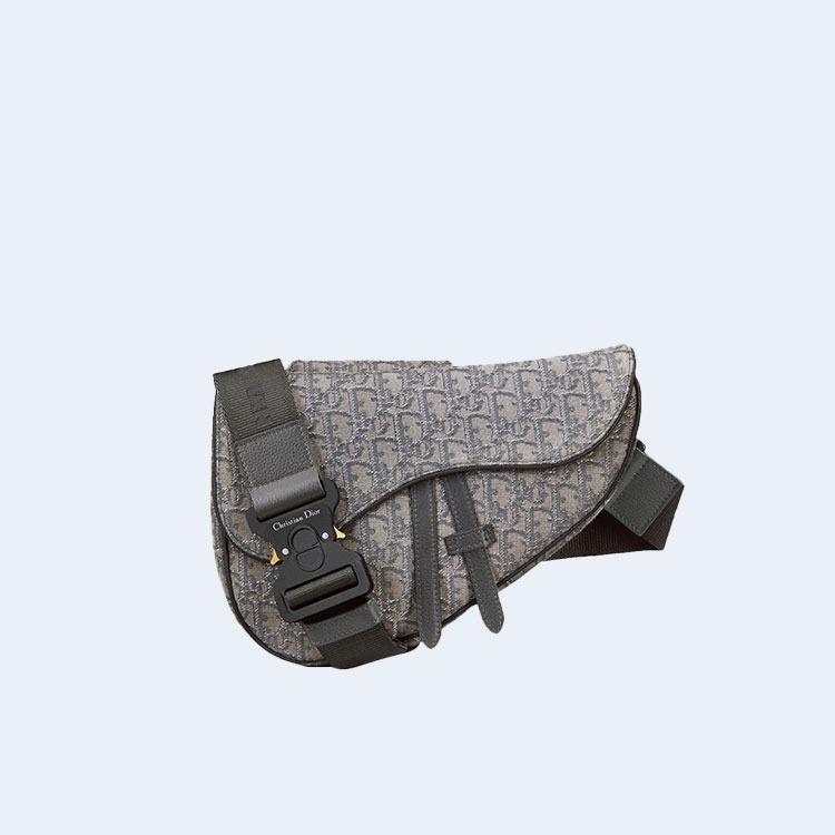 디올 Saddle 백 그레이