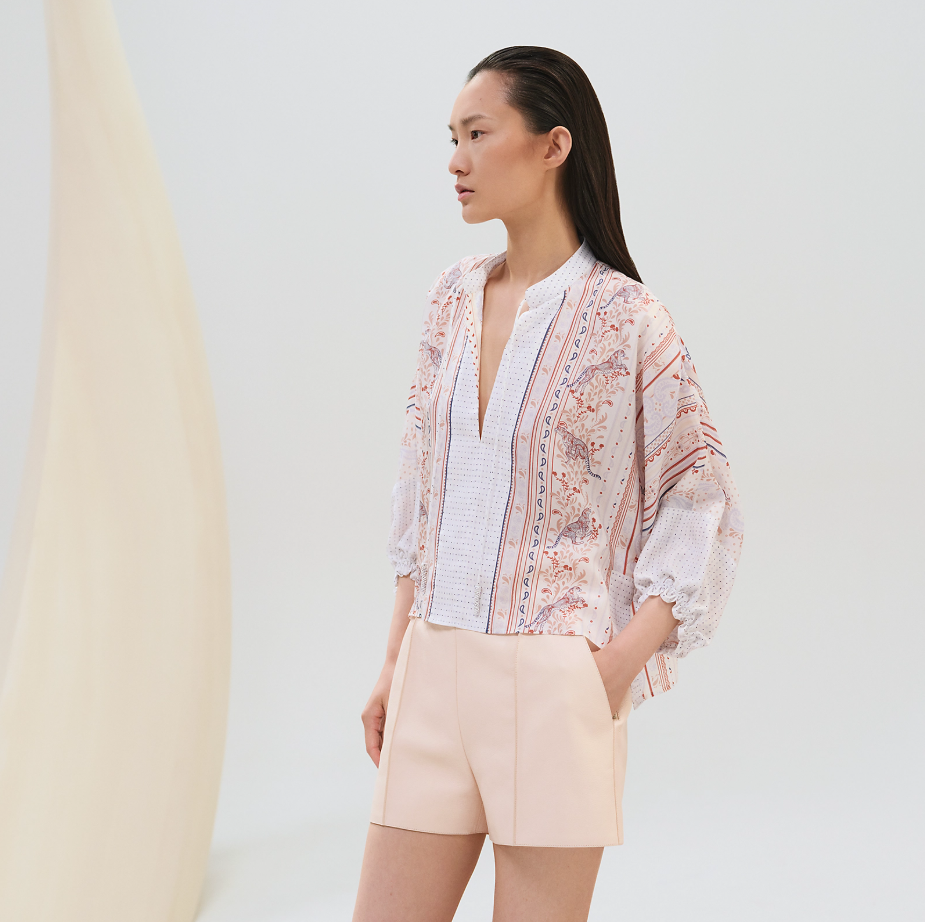 에르메스 페인터 블라우스