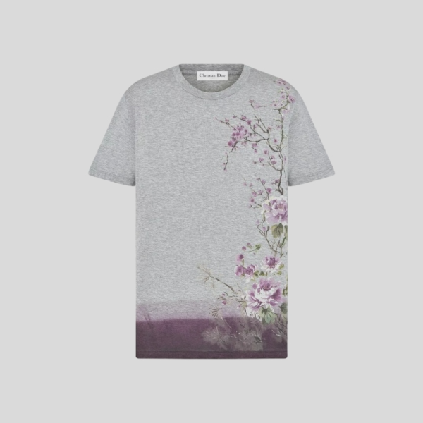 디올 매화꽃 반팔 티셔츠(2color)