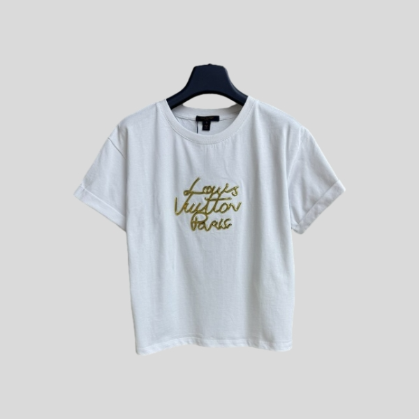 루이비통 3D 프린트 티셔츠 화이트
