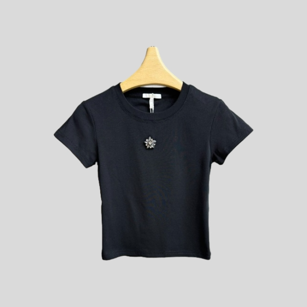 끌로에 다이아몬드 반팔 티셔츠