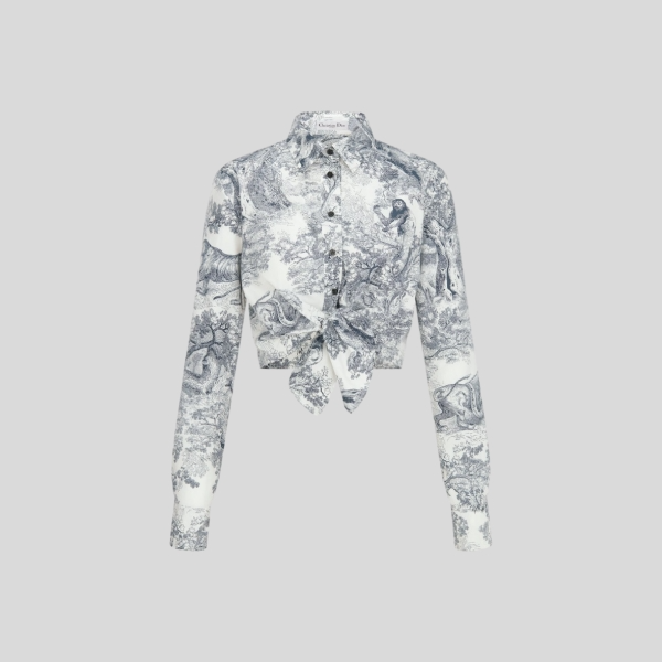 디올 Dioriviera 크롭 타이 블라우스