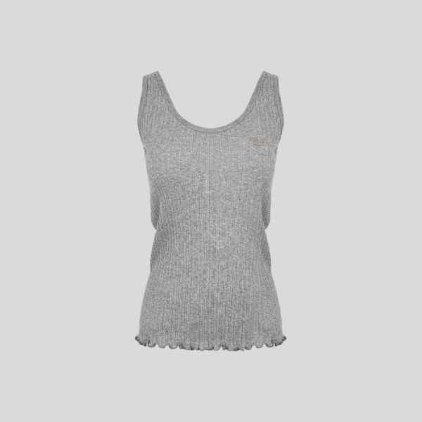 펜디 니트 슬리브리스 탑