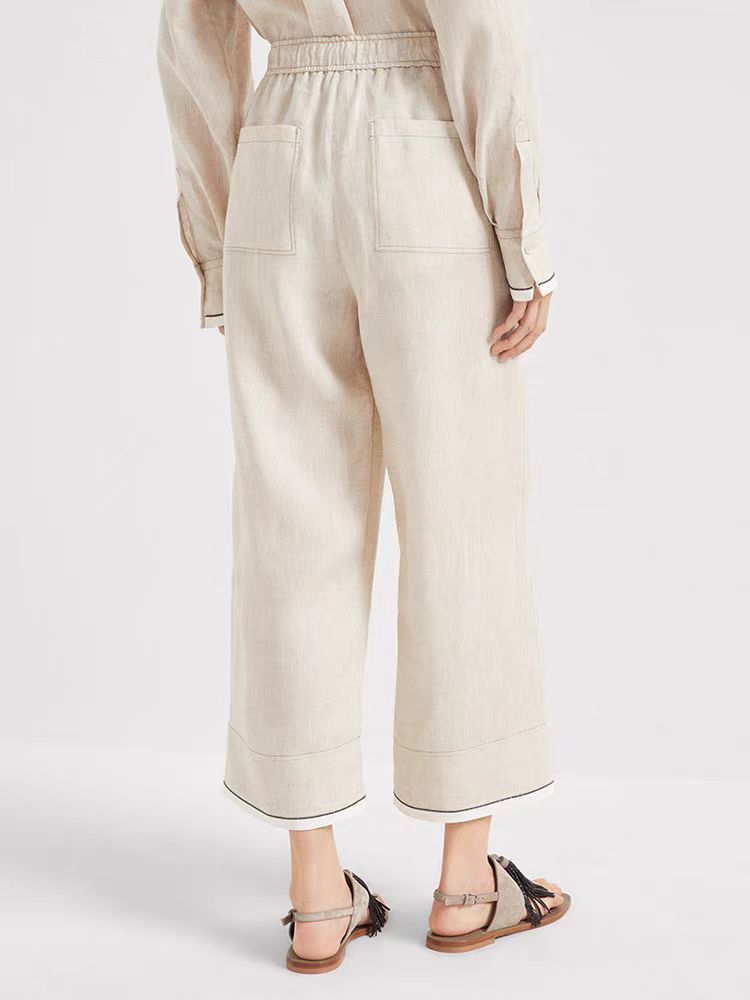 브루넬로 쿠치넬리 리넨 팬츠