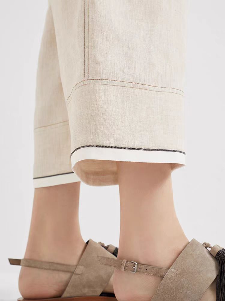 브루넬로 쿠치넬리 리넨 팬츠