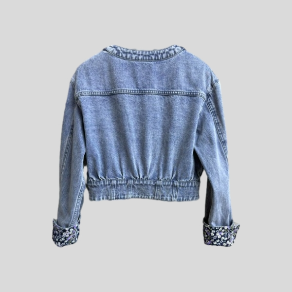 샤넬 워시드 데님 자켓