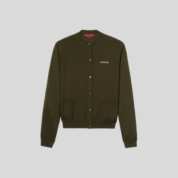 구찌 캐시미어 실크 가디건