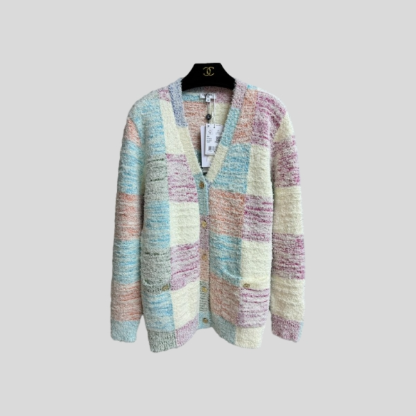 샤넬 플레드 가디건