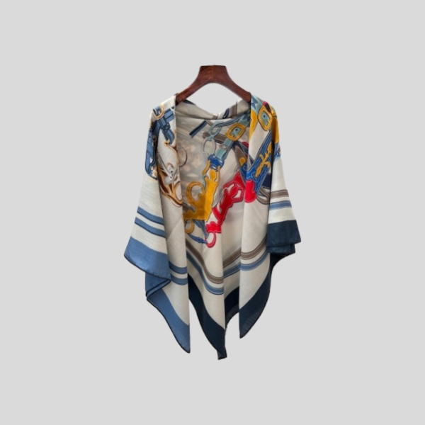 에르메스 벨벳 숄 데님 블루