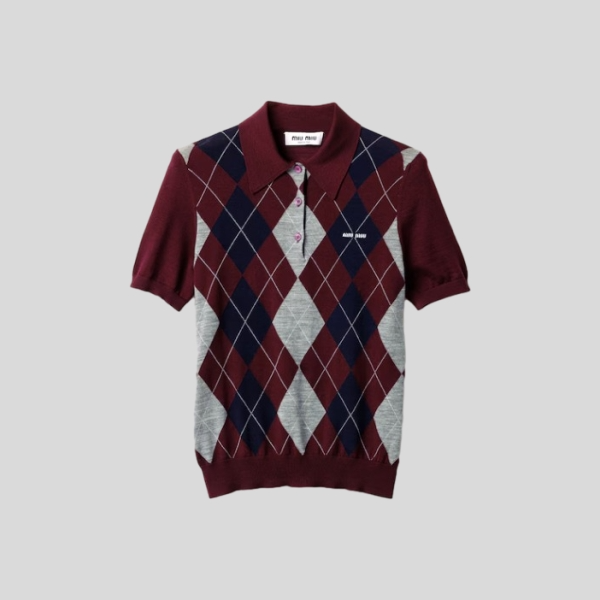 미우미우 울 폴로 셔츠