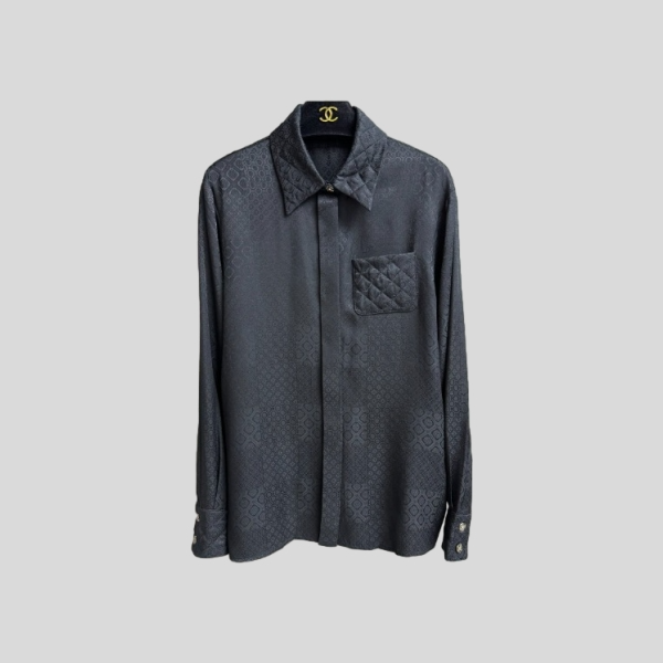 샤넬 실크 셔츠