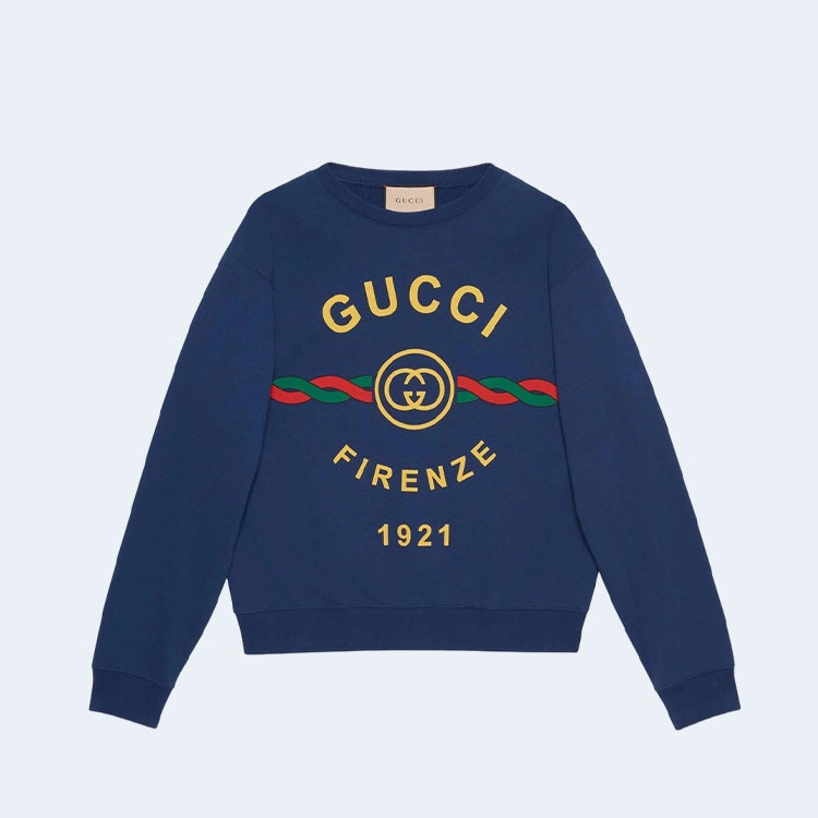 구찌 1921 코튼 스웨트 맨투맨