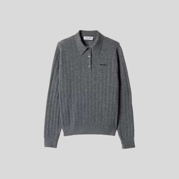 미우미우 캐시미어 폴로 스웨터