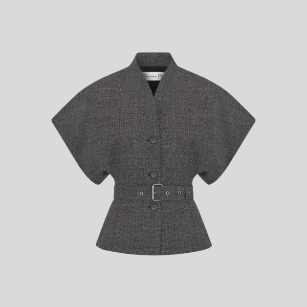 디올 반소매 벨트 자켓