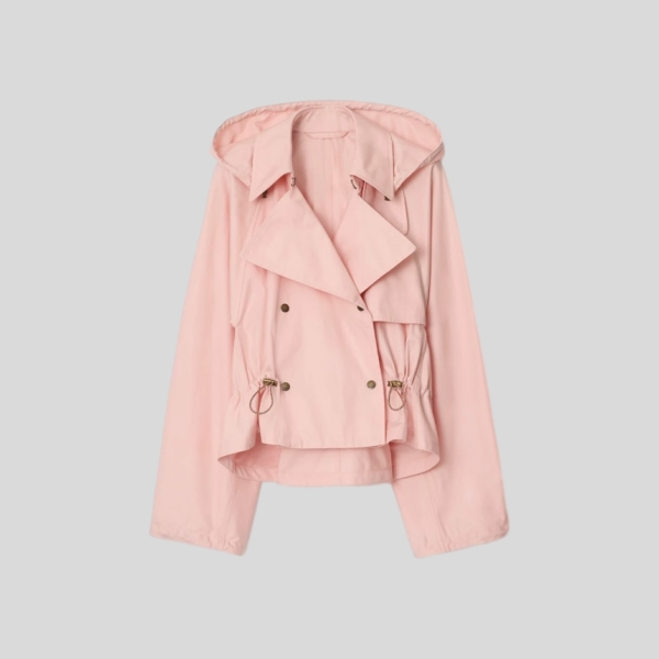 버버리 트로피컬 개버딘 후드 트렌치 자켓