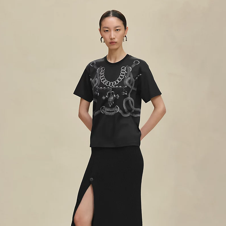 에르메스 Palefroi Remix 맥시 티셔츠