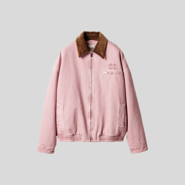 미우미우 데님 블루종 자켓