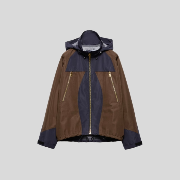 프라다 테크니컬 패브릭 블루종 자켓