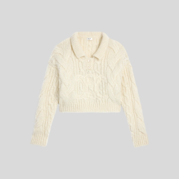 셀린느 아란 모헤어 & 울 스웨터