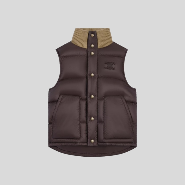 셀린느 슬리브리스 패딩