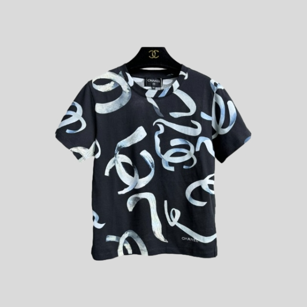 샤넬 프린트 티셔츠