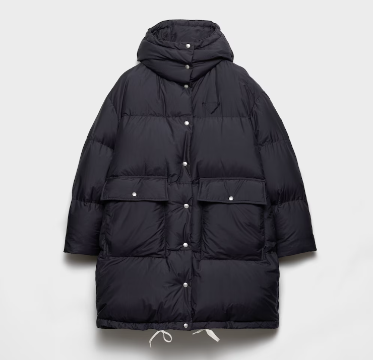 프라다 소프트 캔버스 다운 파카