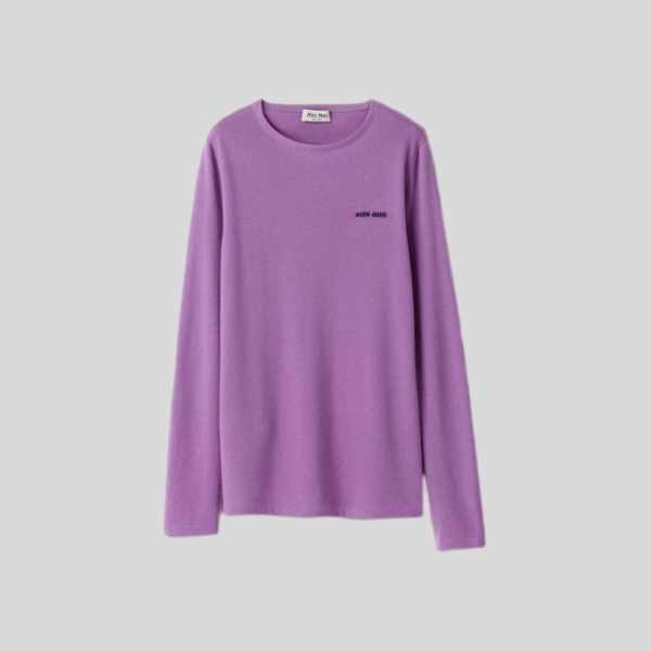 미우미우 캐시미어 실크 크루넥 스웨터