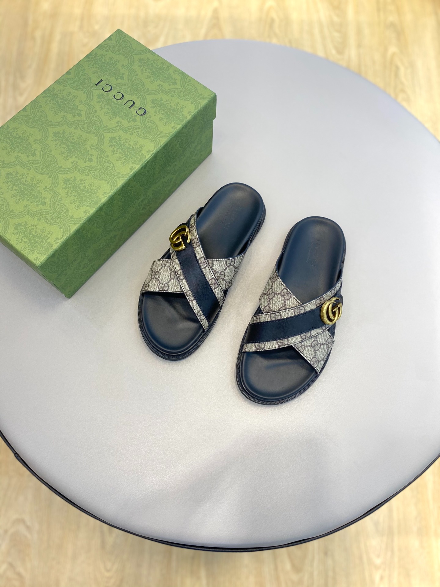 구* 고급 남성 여름 슬리퍼