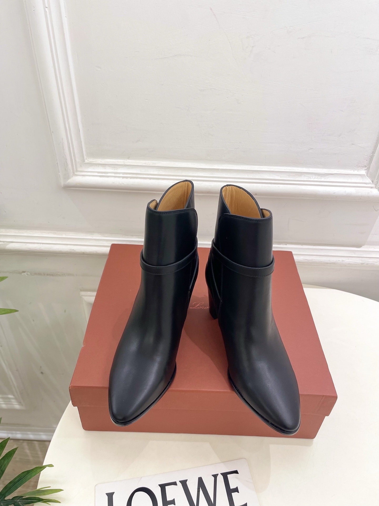 프*다 25 신상 심플 스트랩 앵클부츠