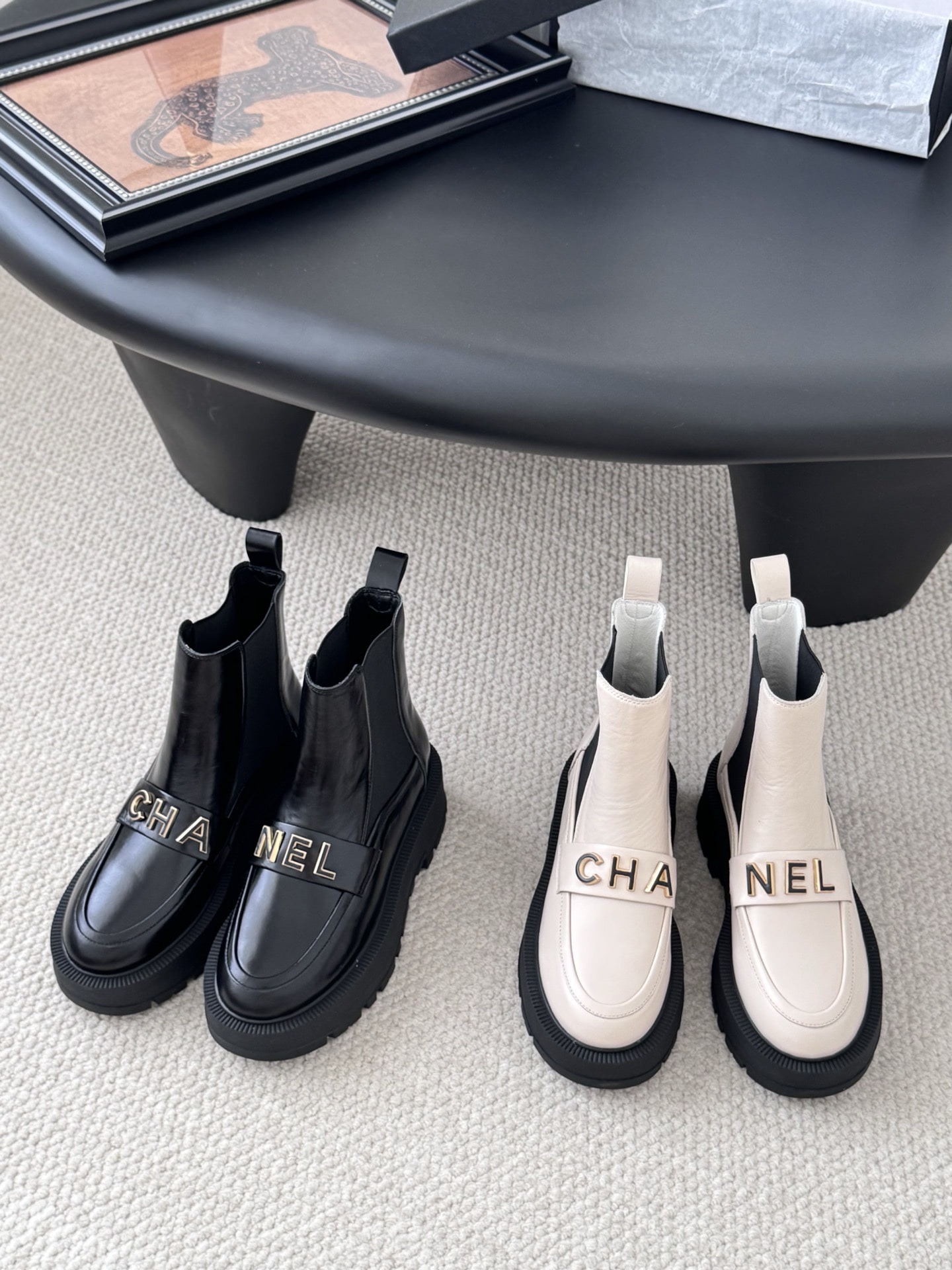 샤* 25B 가을/겨울 고급 핸드메이드 앵클부츠