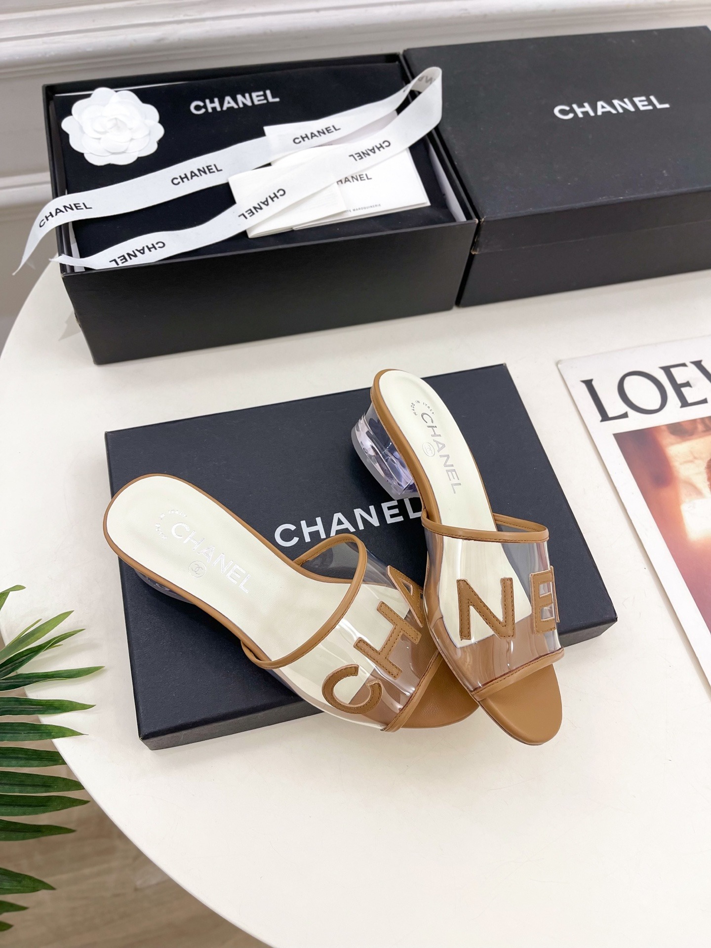 샤* 25  신상 크리스탈 굽 슬리퍼