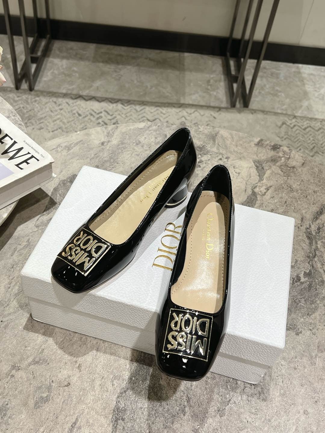 디* 25 봄여름 최신 MISSD 스틸레토 스퀘어힐