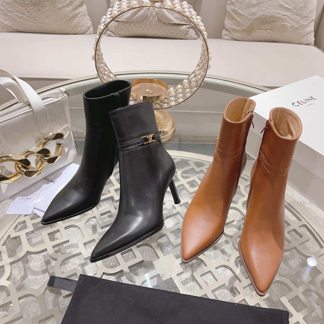 셀*느 25ss 신상 스틸레토 앵클 부츠