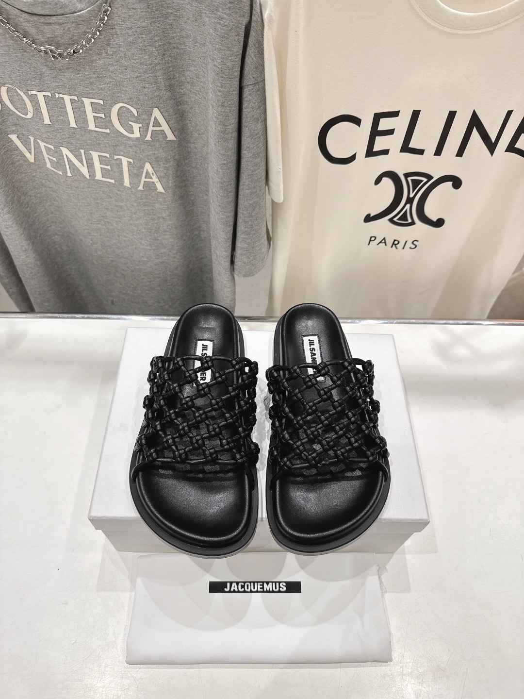 질*더 25ss 최신 짜임 비치 플랫슈즈