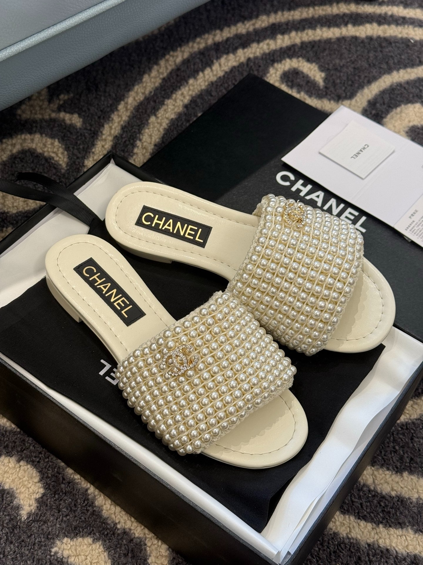 샤* 25 신상 진주 슬리퍼