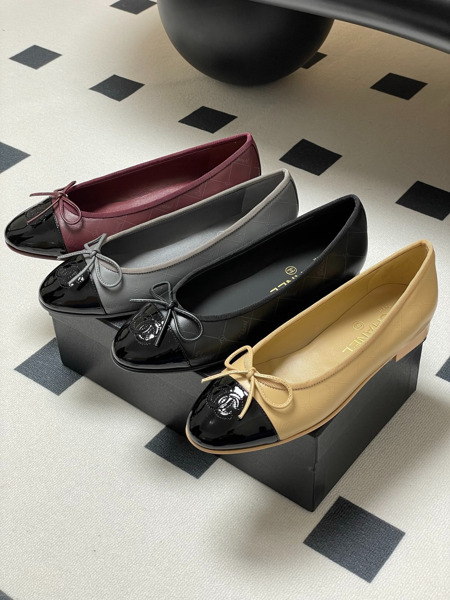 샤* 신발 리본 플랫 슈즈