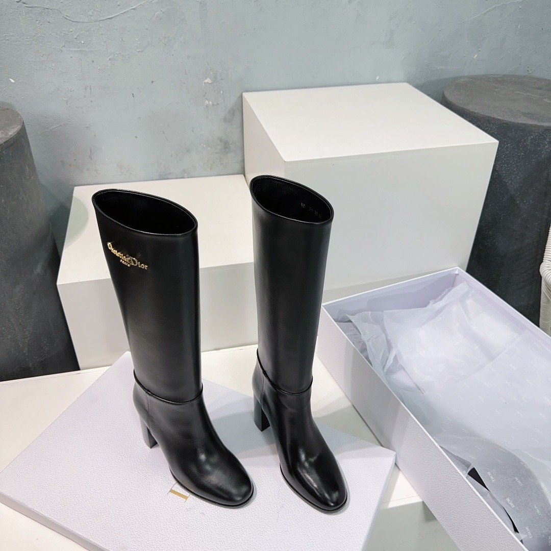디* 25ss 신상 스틸레토 힐 라이더 부츠